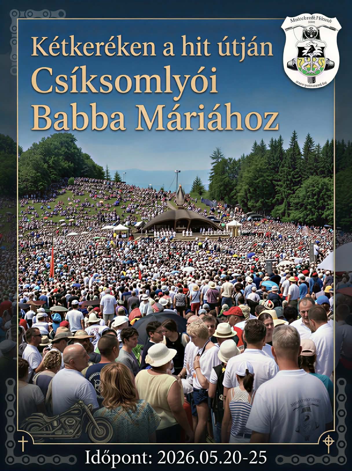 Kétkeréken a Csíksomlyói búcsúba